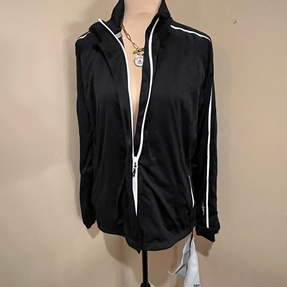 Sunice Tornado Golf Jacket with White Stripes, size Lg
